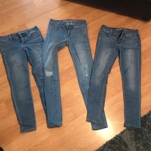 3 American Eagle Jeggins size 0